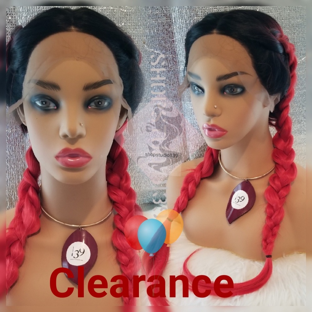 2N1 lace front braided wig
